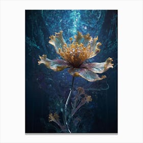 Flower In The Water Canvas Print