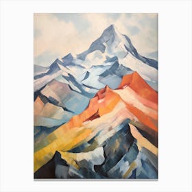 Mount Olympus Greece 8 Mountain Painting Canvas Print