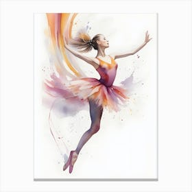 Ballerina Watercolour Canvas Print