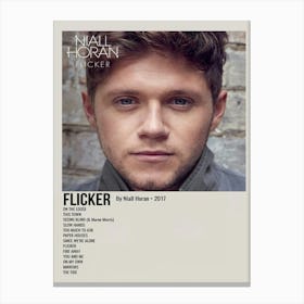 Flicker By Niall Horan • 2017 Poster Canvas Print