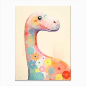 Colourful Dinosaur Apatosaurus 1 Canvas Print