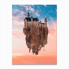 Flying Castle Surreal Canvas Print