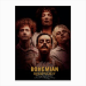 Bohemian Rhapsody Movie Posters In A Pixel Dots Art Style Canvas Print