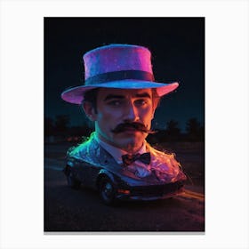 Man In Hat Canvas Print