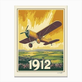 Aihrgdesign A Retro Travel Poster Celebrating The 1912 Advanc 06df2c50 D5d0 46fd B9dc 518696327b10 3 Canvas Print