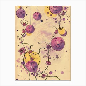 Purple Spheres Canvas Print