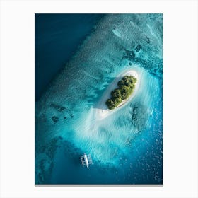 Island In The Maldives 18 Canvas Print