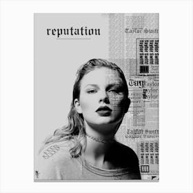 Reputation By Taylor Swift Canvas Print