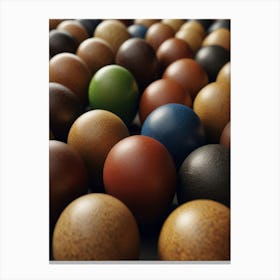 Many Colored Wooden Balls Canvas Print