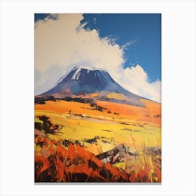 Mount Kilimanjaro 5 Mountain Painting Canvas Print