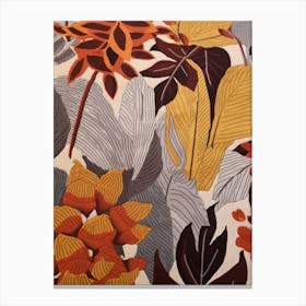 Fall Botanicals Foxglove 1 Canvas Print