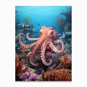 Curious Octopus 3 Canvas Print