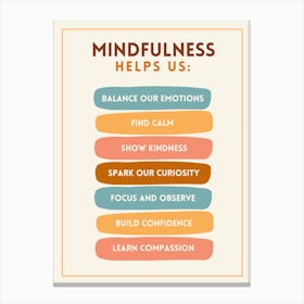 Mindfulness Canvas Print