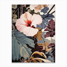 Flower Illustration Hibiscus 4 Canvas Print