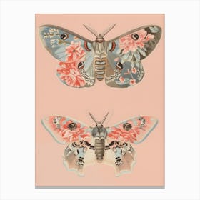 Butterfly Elegance William Morris Style 3 Canvas Print