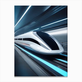 Futuristic High Speed Train Canvas Print