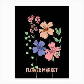 Flower Market 3 Canvas Print