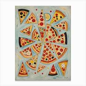 Pizza Slices no2 Canvas Print