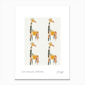 Cute Animals Collection Giraffe 2 Canvas Print