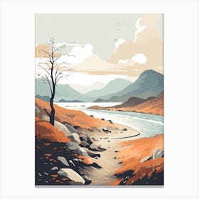 West Highland Coast Path Scotland 1 Hiking Trail Landscape Canvas Print