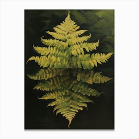 Upside Down Fern Painting 3 Canvas Print