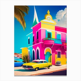 Curaçao Pop Art Photography Tropical Destination Canvas Print