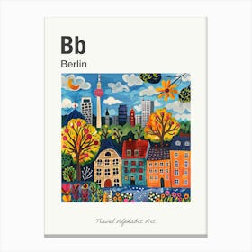 Kids Travel Alphabet  Berlin 1 Canvas Print