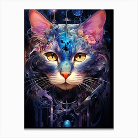 Cat In Space Canvas Print