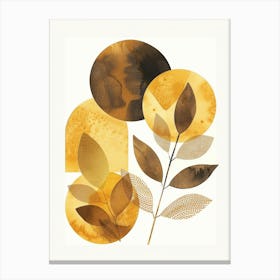 Golden Leaves 34 Canvas Print