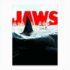 Jaws movies 2 Canvas Print