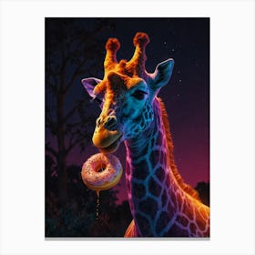 Donut Giraffe 1 Canvas Print