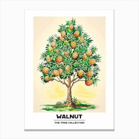 Walnut Tree Storybook Illustration 2 Poster Canvas Print