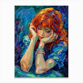 Girl With Red Hair 2 Canvas Print