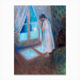 The Girl By The Window, Edvard Munch Canvas Print