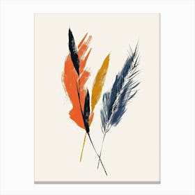 A Mid Century Vision Of Golden Flares Canvas Print