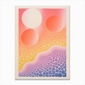 Abstract Landscape Risograph Style 23 Canvas Print