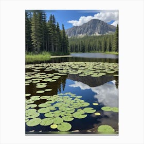 Lake and Trees Canvas Print