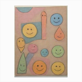 Smiley Faces 1 Canvas Print