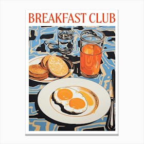 Breakfast Club Poster Food Canvas Print