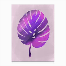 Purple Leaf Canvas Print