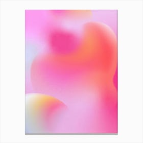 Pink Soft Aesthetic Aura Gradient Minimalist Background Canvas Print