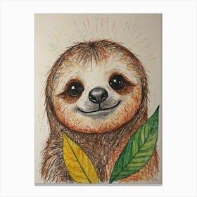 Sloth 15 Canvas Print