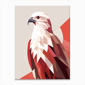 Minimalist Hawk Illustration Canvas Print