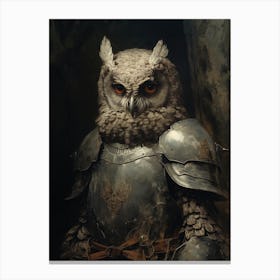 Owl Knight Canvas Print
