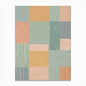 Abstract Pastel Squares Canvas Print