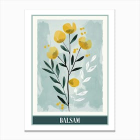 Balsam Tree Flat Illustration 5 Poster Canvas Print