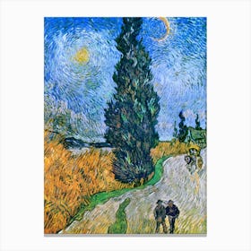 Vincent van Gogh's Road Canvas Print