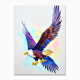 Eagle Watercolour Bird Canvas Print