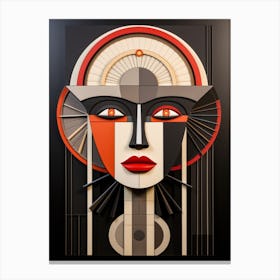 Abstract Illustration Of A Woman And The Cosmos 39 Canvas Print