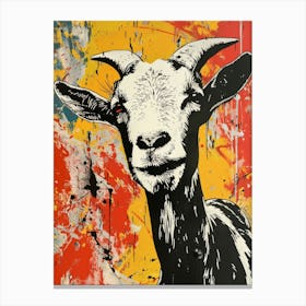 Goat By Banksy Canvas Print